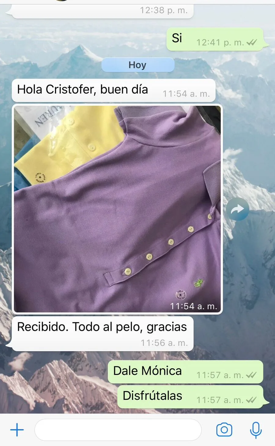 whatsapp testimonio golden wear colombia