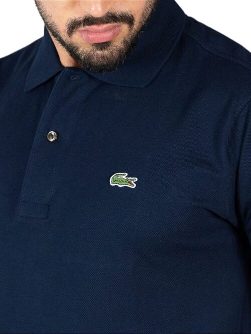 Camiseta Lacoste Pique Hombre Oscuro