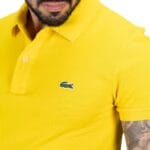 Camiseta Lacoste Pique Hombre Amarilla
