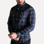 Camisa Hombre Oscura A Cuadros Grandes