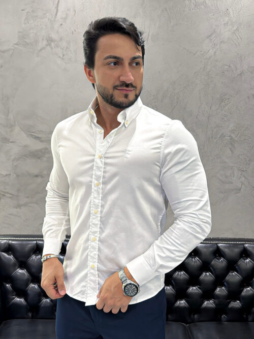 Camisa Hombre Blanca Colored