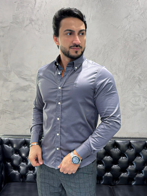 Camisa Hombre Gris Colored
