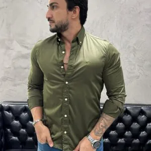 Camisa Hombre Verde Militar Colored<span> - </span>M