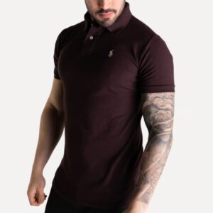 Camiseta Hombre Pique Marron<span> - </span>XL