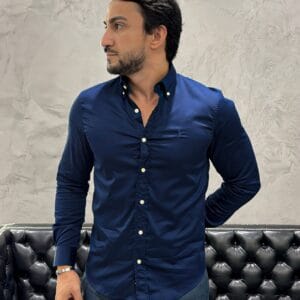 Camisa Hombre Azul Oscuro Colored